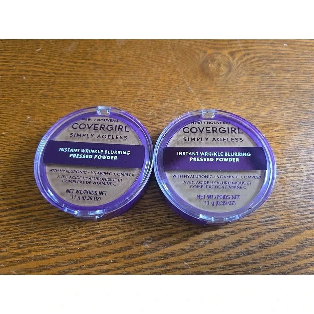 2x Covergirl Simply Ageless Instant Wrinkle Blurring Pressed Powder 275 Sft Sble